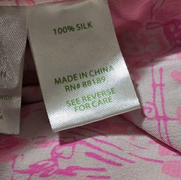 Lilly Pulitzer silk Palm Springs beach nudes swimmers story print dress - Picture 16 of 16